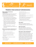 Pediatric Interventional Catheterization Fact Sheet