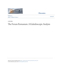 The Forum Romanum: A Kaleidoscopic Analysis