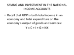 SAVING AND INVESTMENT IN THE NATIONAL INCOME ACCOUNTS