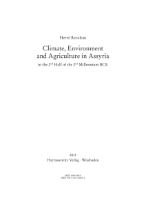 Climate, Environment and Agriculture in Assyria