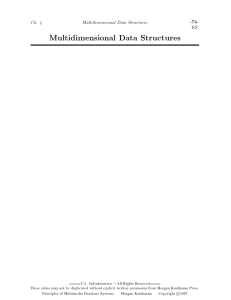 Multidimensional Data Structures