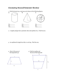 Geometry Second Semester Review packet