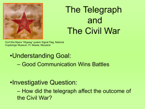 The Telegraph and The Civil War