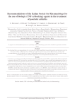 Recommendations of the Italian Society for Rheumatology for the