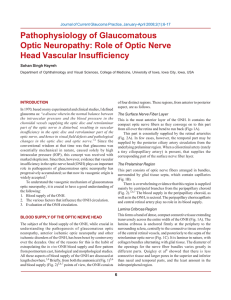 Pathophysiology of Glaucomatous Optic