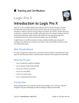Logic Pro X v10.1 - Course Description.pages