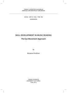 Skill Development in Music Reading