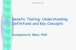 Genetic Testing: Understanding Definitions and Key Concepts
