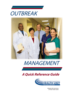 Outbreak Management - A Quick Reference Guide