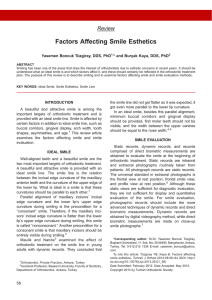 Factors Affecting Smile Esthetics