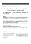 Effect of Treadmill Exercise Training on VO2 Peak in Chronic