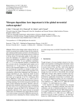 Nitrogen deposition: how important is it for global