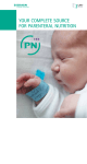 YOUR COMPLETE SOURCE FOR PARENTERAL NUTRITION
