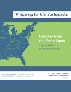Lessons from the Front Lines Preparing for Climate Impacts