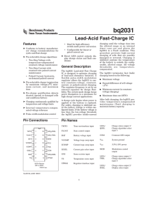 Lead-Acid Fast-Charge IC