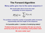 Introduction to forward algorithm