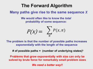 Introduction to forward algorithm