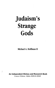 Judaism`s Strange Gods