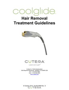 Hair Removal Treatment Guidelines