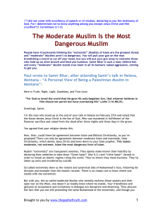The Moderate Muslim Is the Most Dangerous