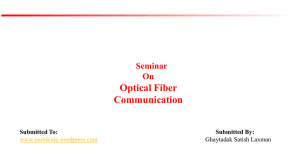 Optical Fiber communication