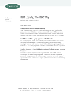B2B Loyalty, The B2C Way