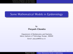 Some Mathematical Models in Epidemiology - IITK