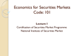 Economics for Securities Markets