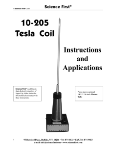 Tesla Coil - Science Enterprises LLC