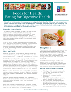 Foods for Health: Eating for Digestive Health