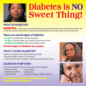 what causes diabetes? diabetes symptoms