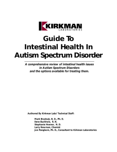 the Kirkman Guide to Intestinal Health in Autism Spectrum