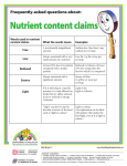 The Importance of Nutrients (Dietitians of Canada)