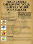 Food Labels: Improving Your Grocery Store Vocabulary