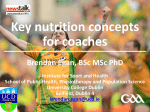 Key Nutritional Concepts for Coaches
