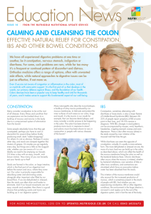 calming and cleansing the colon