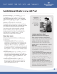 Gestational Diabetes Meal Plan