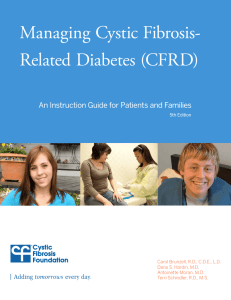 Managing Cystic Fibrosis- Related Diabetes (CFRD)