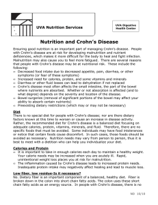 Nutrition and Crohn`s Disease