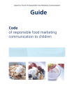 Code of responsible food marketing communication to children