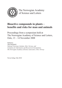 A brief review on bioactive compounds in plants
