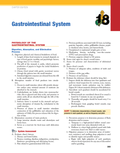 Gastrointestinal System - Nursing Education Consultants