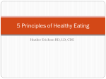 5 Principles of Healthy Eating