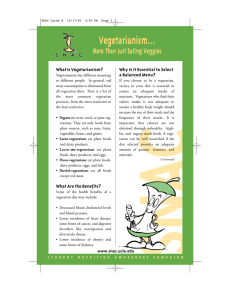 Vegetarianism: More Than Just Eating Veggies