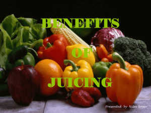 benefits of juicing - Cityofmonrovia.org