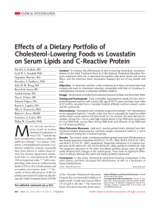 Effects of a Dietary Portfolio of Cholesterol-Lowering - Direct-MS