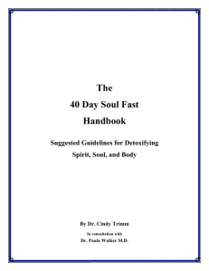 The 40 Day Soul Fast Handbook