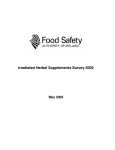 Irradiated Herbal Supplements Survey 2002
