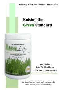 BarleyLife - Raising the Green Standard