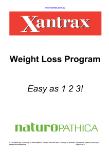 Weight Loss Program Easy as 1 2 3!